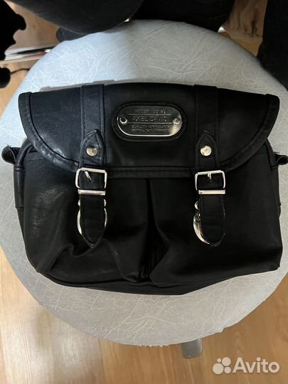 Винтажная сумка из натуральной кожи axel david y2k