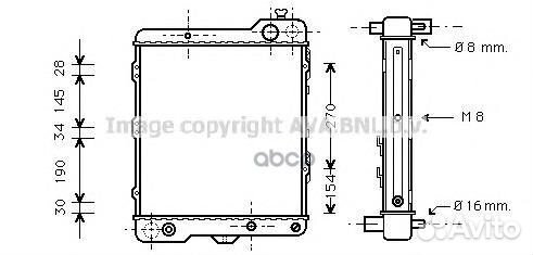 Радиатор охлаждения audi aia2040 Ava