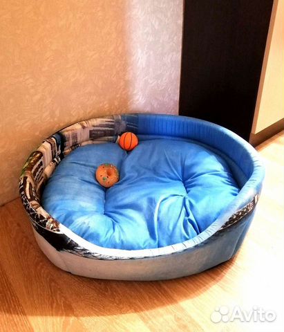 Лежанка для собак и кошек, 65х55см