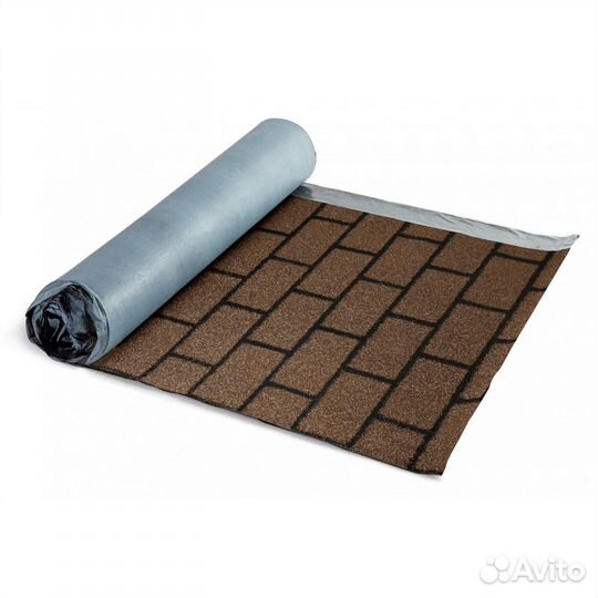 Рулонная черепица технониколь, Кирпичная кладка, 1х8м