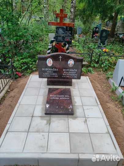 Укладка плитки, памятники, ограды,благоустройство