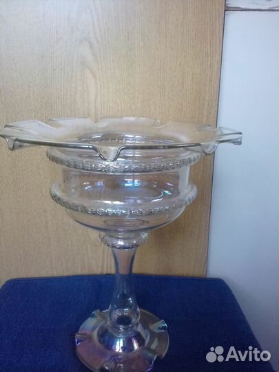 Вазы - фруктовницы, конфетницы Богемия - 3 шт