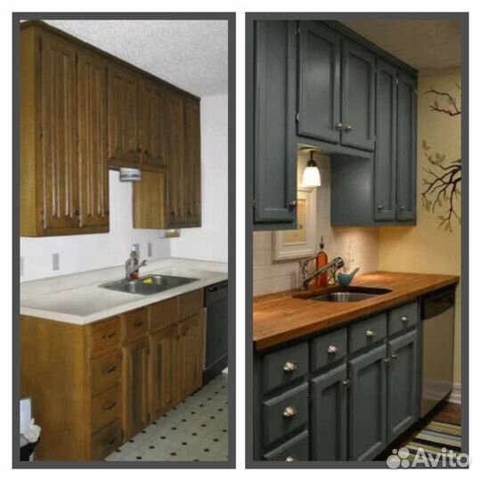 Покраска, реставрация кухонь и мебели