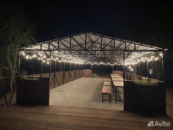 Аренда беседки у воды