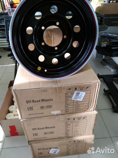 Диск усиленный УАЗ стальной черный R16 ET-19