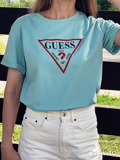 Футболка Guess, новая. Хлопок. Четыре цвета