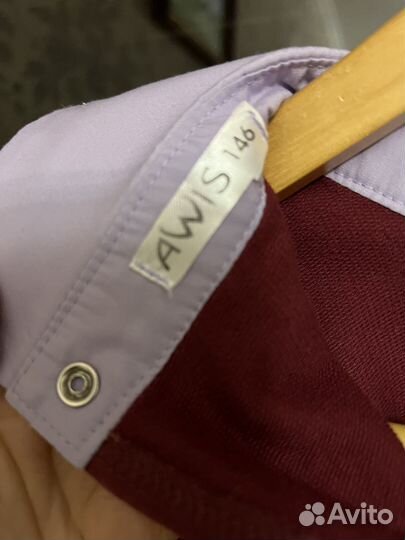 Школьная форма для девочки бордовая 146