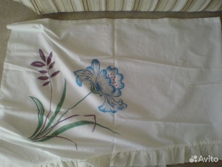 Комплект занавесок на окно в кухню, дачу, сад