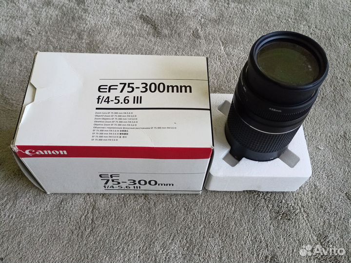 Объектив Сanon EF 75-300