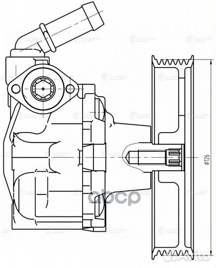 Насос гур для а/м Audi Q5 (08) 2.0T (LPS 1821)