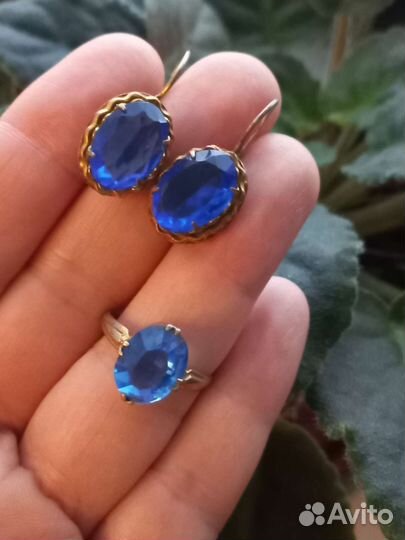 Серьги кольцо бижутерия СССР