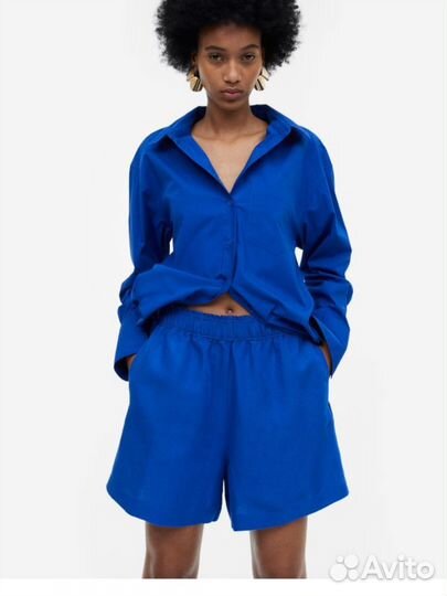 Льняные шорты