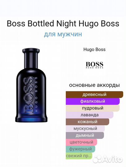 Hugo Boss Bottled Night 100 ml парфюм мужской