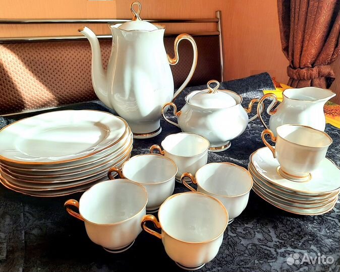 Сервиз кофейный Костяной фарфор (Барановка) СССР