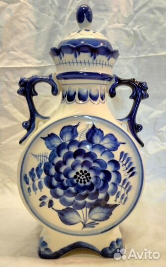 Ваза гжель с ручками