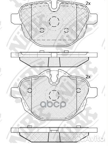 PN0546-nibk колодки дисковые задние BMW E60/E6