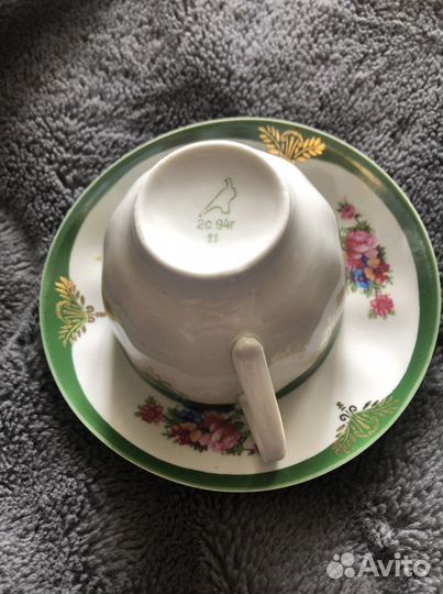 Чайная пара СССР / селедочные тарелки