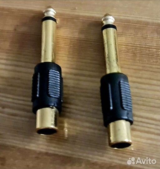 Адаптер 6.3 мм jack на RCA