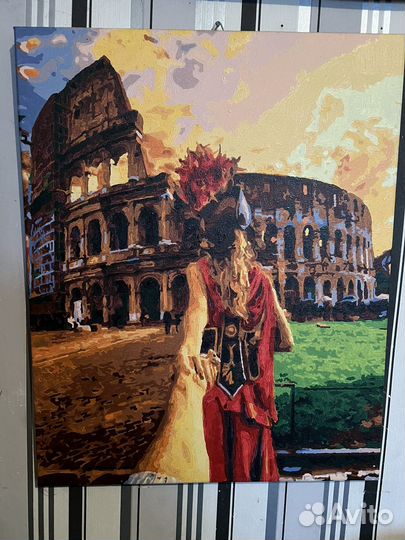 Картины по номерам раскрашенная