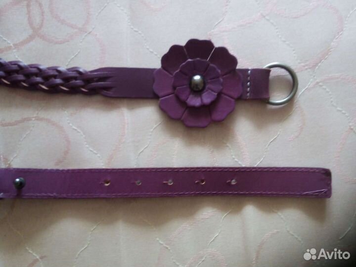 Ремень кожаный 105 см