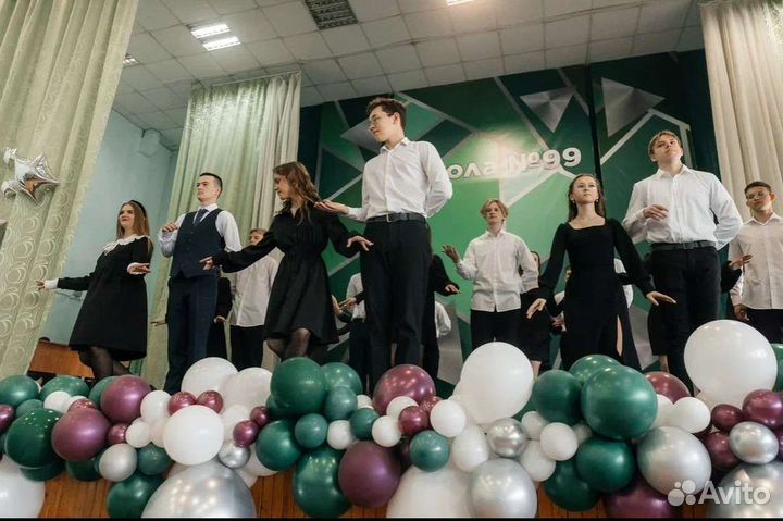 Постановка школьного и выпускного вальса, флешмоб