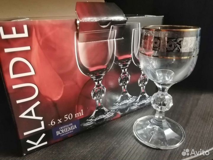 Рюмки Bohemia хрусталь водка