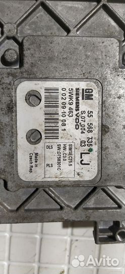 Блок управления двигателем Opel Astra H 1.6