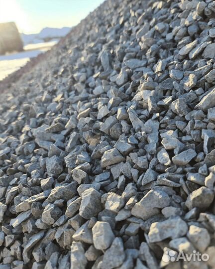 Щебень гравийный любой фракции с доставкой