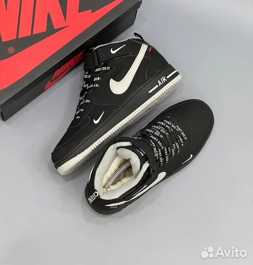 Кроссовки зимние Nike Air Force 1 с мехом
