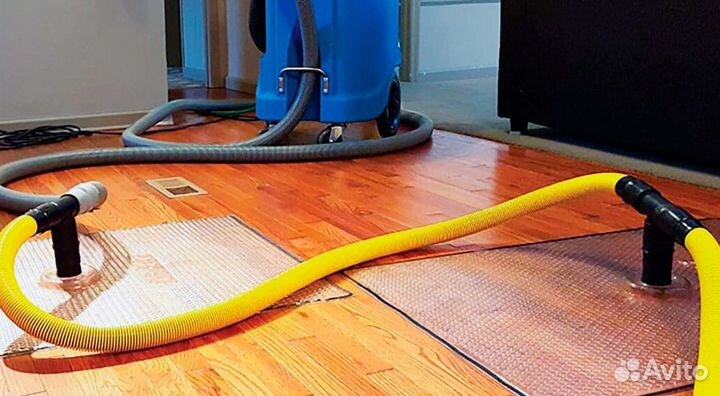 Просушка помещений, сушка дома, потоп, осушитель