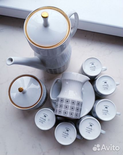 Кофейный сервиз нефртити Louchy, Чехословакия
