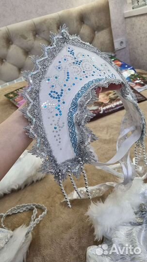 Костюм снегурочки 110 -116 -122 торг