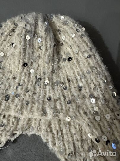 Чепчик денский зимний ангора