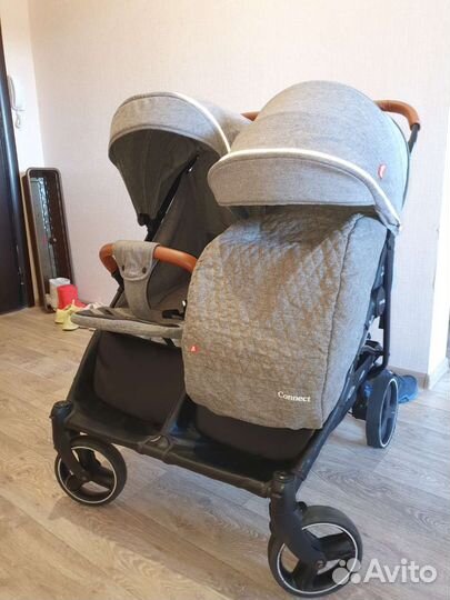 Коляска для двойни carrello connect