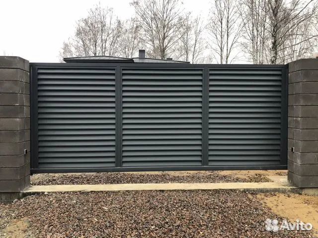 Откатные ворота евро с комплектующими 