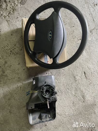 Руль калина 1 и кожух рулевой колонки