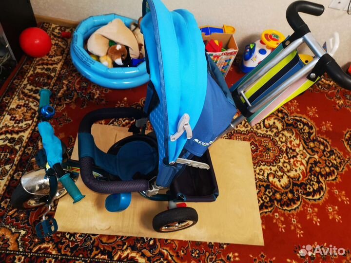 Велосипед коляска с ручкой