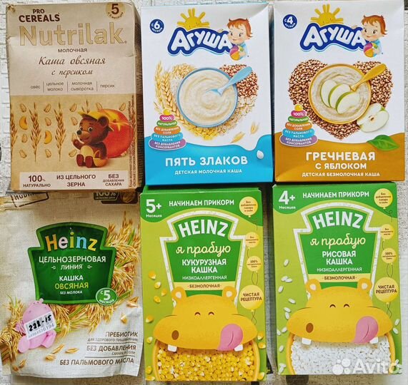 Каша Агуша, Нутрилак, Хайнц и Флер Альпин