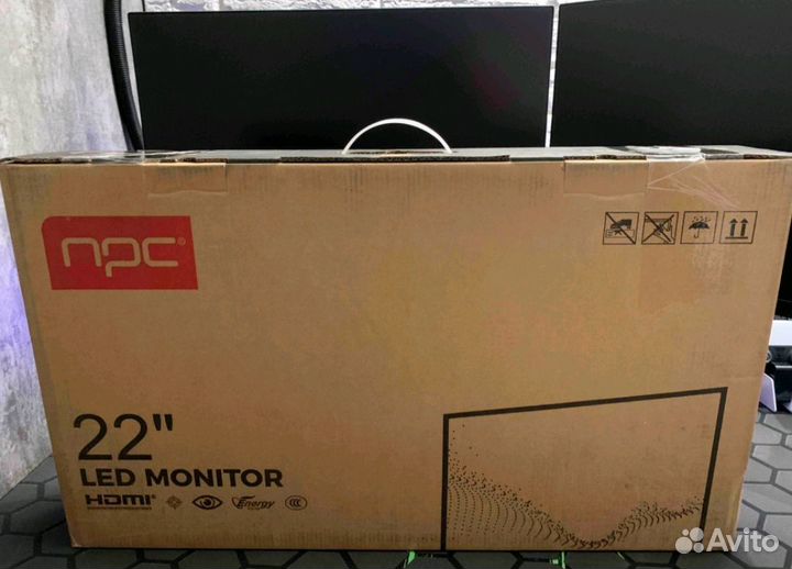 Монитор NPC MF2204 Black 75Hz 1920x1080 VA