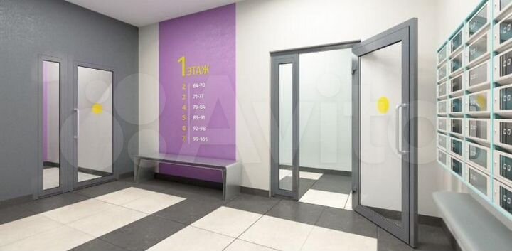 3-к. квартира, 68,2 м², 13/16 эт.