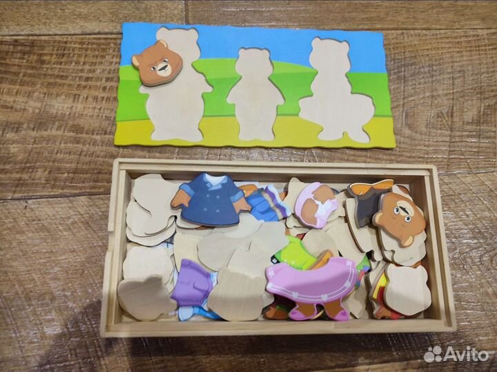 Развивающие игры, Мемо,Одень мишек,День и ночь