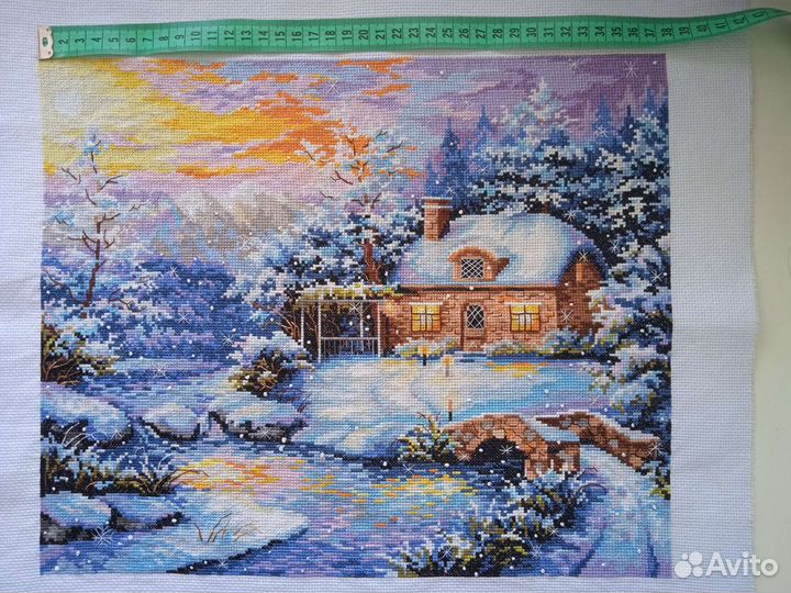 Вышивка крестом. Готовая работа. Отличный подарок