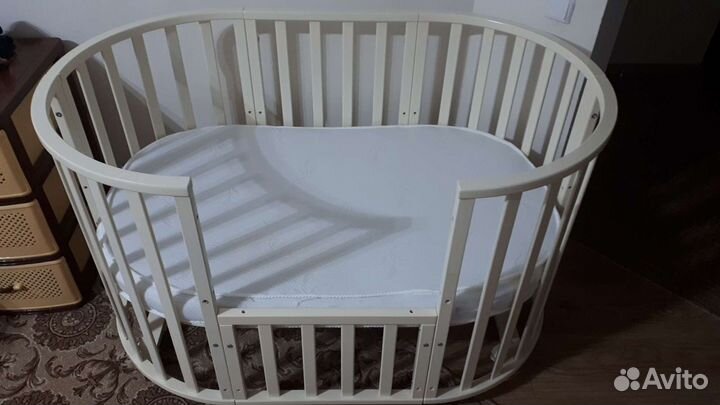 Кроватка трансформер с маятником 10 в 1