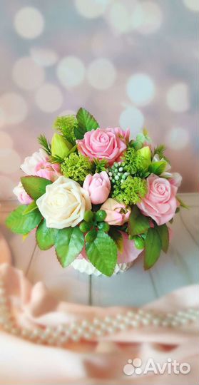 Подарок Букет цветов из мыла