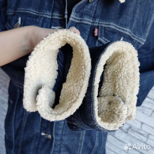 Куртка джинсовка утепленная Levis Strauss 40 42 44