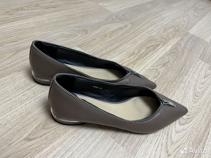 Балетки натуральная кожа vitacci