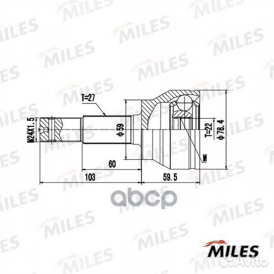 Шрус наружный infiniti EX J50/FX35/45/G V36/M35