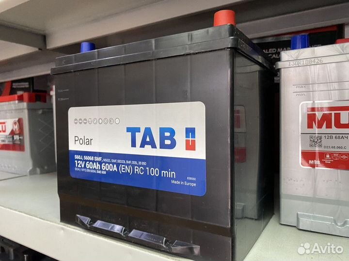 Аккумулятор 60 Ач Tab на Тойоту