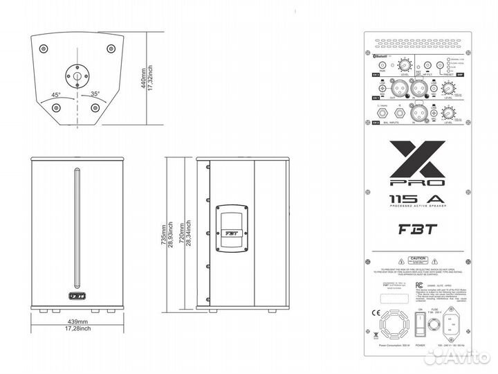 FBT X-Pro 115A акустическая система
