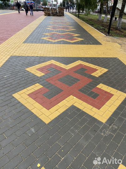 Укладка брусчатки